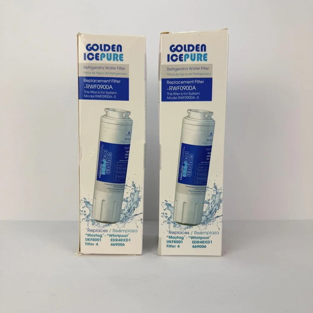 2 GOLDEN ICEPURE Refrigerator Water Filter Replacement UKF8001‎ EDR4RXD1